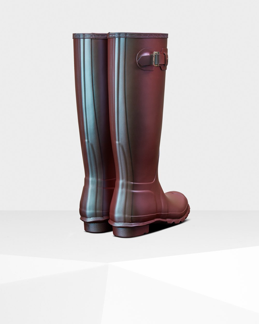 Womens Tall Rain Boots - Hunter Original Nebula (38CMTAURV) - Blue